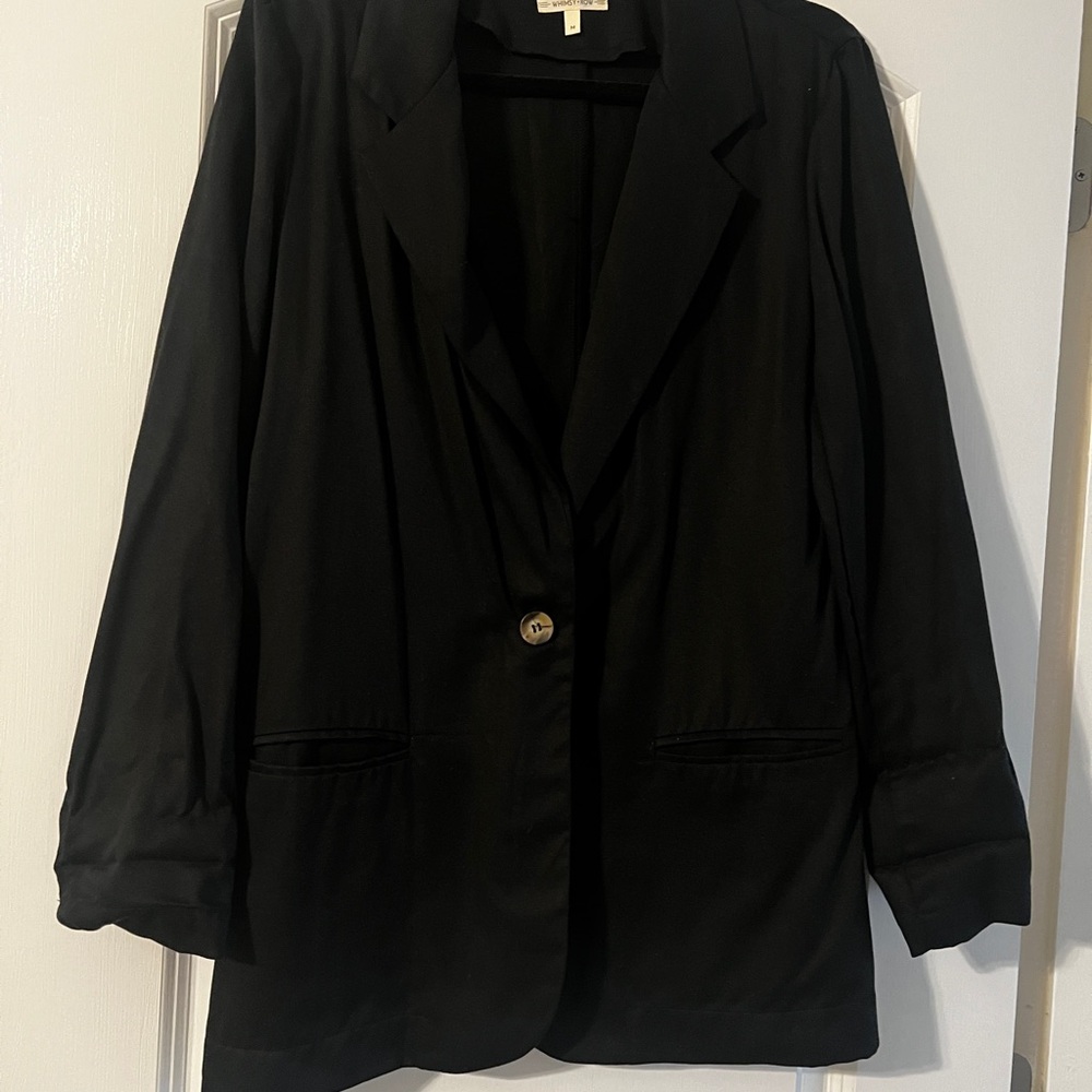 Whimsy + Row Elegant Black Blazer - image 2
